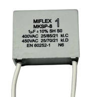 MIFLEX motorový kondenzátor 1uF 400V POLSKÝ
