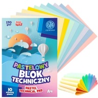 PASTEL Technický blok pre deti ZUŠ A4/10k 170g Astra