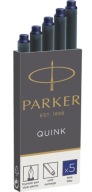 Parker dlhé kazety 5ks modrý atrament do pera QUINK ORIGINAL