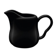Konvička na mlieko porcelánová čierna RONNIE