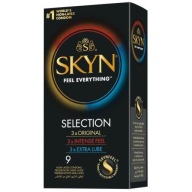 Skyn Selection Nelatexové kondómy Tri typy 9 kusov