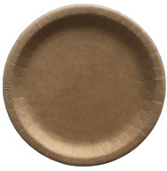 Grilovacie papierové taniere okrúhle KRAFT 23cm 100 ks