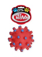 PET NOVA hračka pre psa GUĽA ježko červený 11cm
