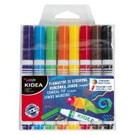 KIDEA fixky, fixky, 8 farieb, hrubé fixky