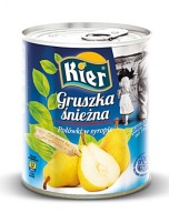 Kier Snehová hruška polovice v sirupe 820 g