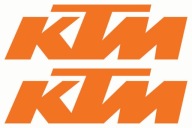 KTM NÁLEPKY 20cm 2ks _FARBY