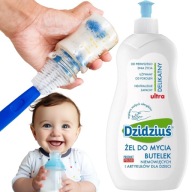 DZIDZIUŚ GÉL NA UMÝVANIE TEKUTINY NA FĽAŠE, cumlíky, 500ml, HYPOALERGÉNNY
