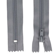 ŠPIRÁLOVÝ Zips #5 - 18 CM - ŠEDÝ