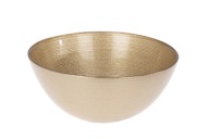 Sklenená miska na šalát 15 cm, zlatá