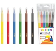 Popisovače INTERDRUK, popisovače, 6 farieb