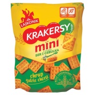 Lajkonik Crackers mini syr a cibuľa 100 g