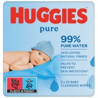 HUGGIES Pure Triplo vlhčené obrúsky 168 ks