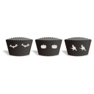 HALLOWEEN ozdobné košíčky na muffiny mix 6 ks