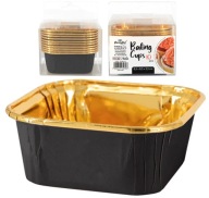 Hliníkové plechy na pečenie Mono Porcie BLACK GOLD Papierové košíčky 10 ks
