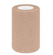 ELASTICKÝ, SAMOLEPIACI KOHÉZNY BANDÁŽ 10cm x 4,5m ORECHOVÁ BÉŽOVÁ