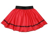 Elastická sukňa, ČERVENÝ outfit, 40 cm