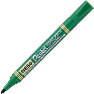 N850 Pentel permanentný popisovač, okrúhly, zelený