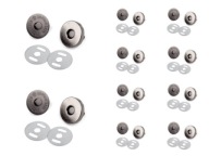 TAŠKA MAGNETICKÁ UZÁVIERKA čierna 18mm 10 ks