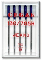 Poloploché riflové ihlice Organ Jeans, hrúbka 110