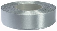 Saténová stuha 25 mm 32 m - strieborná