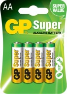 GP AA LR6 SUPER ALKALICKÁ BATÉRIA 4 ks