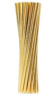 PITNÁ SLAMA, ZLATÝ METALICKÝ PAPIER - 24 KUSOV - 4737