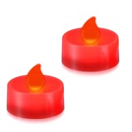 ČAJOVÉ SVIEČKY LED SVIEČKY VLOŽKA SVETLOMETOV DO JÚRA + BATÉRIE 2 KS