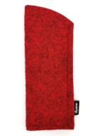 POUZDRO na obal KAZOO red melange - Ručná práca