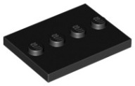 LEGO Tile Mod 3x4 základňa čierna 6076678 88646