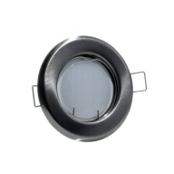 SET GU10 LED žiarovka, sada, 3W, OCELOVÝ DOMČEK, CHROM / MOSADZ / BIELA