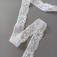 ČIPKA ELASTICKÁ 2,7 CM - BIELA