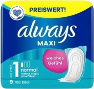 Hygienické vložky bez krídel 9 kusov VŽDY MAXI