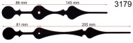 SUPER DLHÉ 20,5 cm HODINOVÉ RUČIČKY W3179