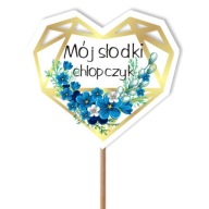 TOPPER dlhá kytica PIKER MY sweet BOY