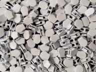 Zips KOVOVÝ 3mm PANEL BIELY 10 ks