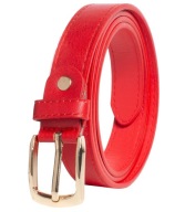 Módny dámsky opasok z ekokože s matným povrchom