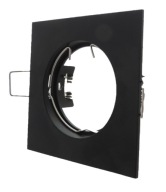 Pevný objímka halogénovej žiarovky MATTE BLACK G5.3 ALUM