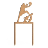 Šedý basketbalový topper s 3 číslami