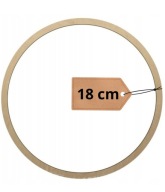 Prsteň lapač snov, základňa makramé, 18 cm