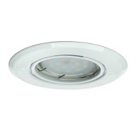 OKRUHÁ GU10 1X5W LED BIELA ​​EKZ2556 Milagro