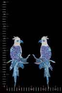 Zdobená večerná nášivka WA25099 PURPLE/BLUE