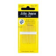 JOHN JAMES VYŠÍVACIE IHLY - 10 ks - 3/7