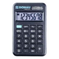 DONAU TECH vrecková kalkulačka, 8-miestna. čierna K-DT2084-01