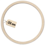 Drevená obruč 32 cm, leštená, na lapač snov, kruh, kruh, základ makramé