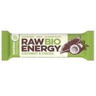 BOMBUS Raw Energy tyčinka kokos - bezlepkové kakao