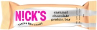 Proteínová tyčinka v čokoláde, slanom karameli a karamelovom proteíne bez cukru