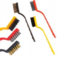 SADA DRÔTENÝCH KIEF SADA 3 TECHNICKÝCH KEFIEK OCELE MOSADZ NYLON