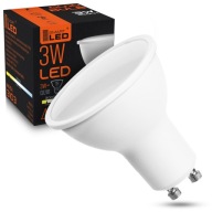 GU10 3W CCD LED žiarovka teplá biela halogénová úspora energie bez blikania