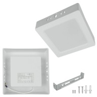 Prisadené štvorcové LED svietidlo 12x12 cm 6W 4000K + napájací zdroj