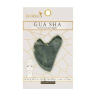 Gua Sha kameň na masáž tváre vyrobený zo zeleného jadeitu ECHOLUX